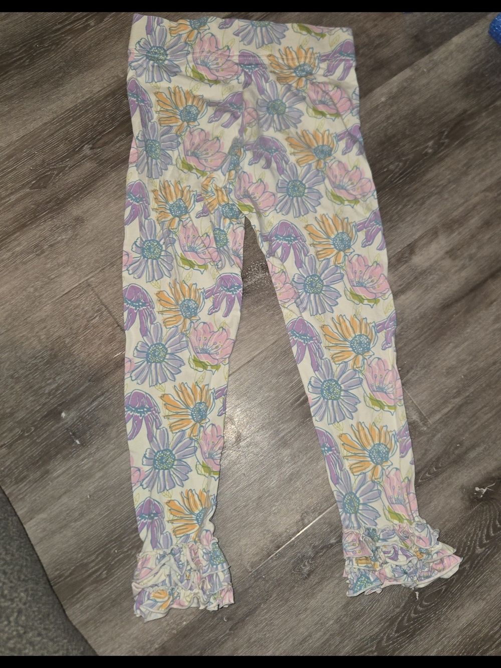 Matilda Jane size 8 Good Hart Abbott leggings pastel Daisy. Pastel Colors - Picture 3 of 6